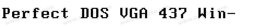 Perfect DOS VGA 437 Win字体转换